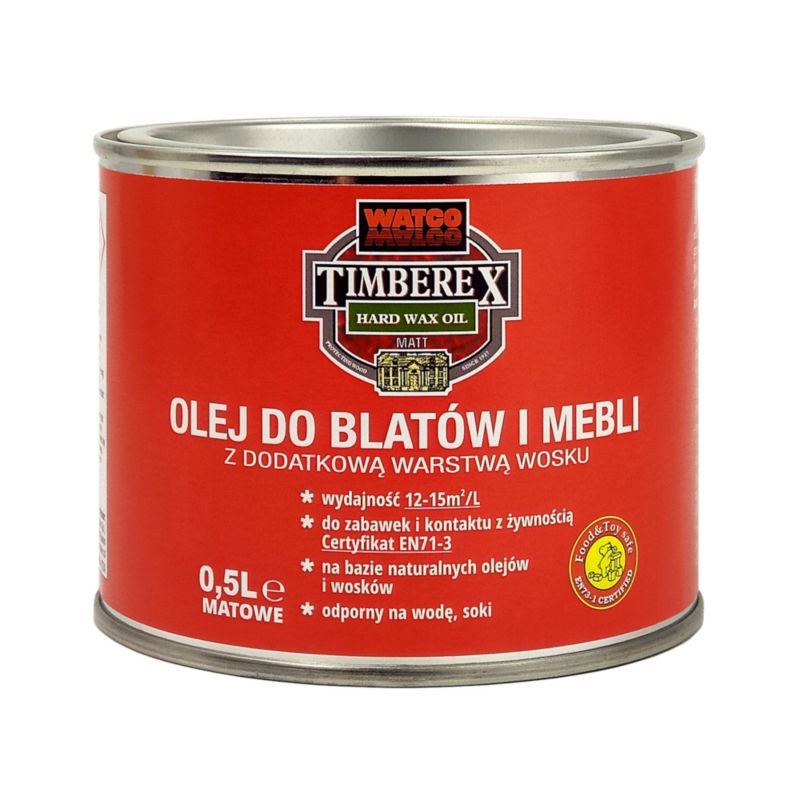 Olej do blatów i mebli Timberex z dodatkową warstwą wosku 0.2L matowe 1 szt.