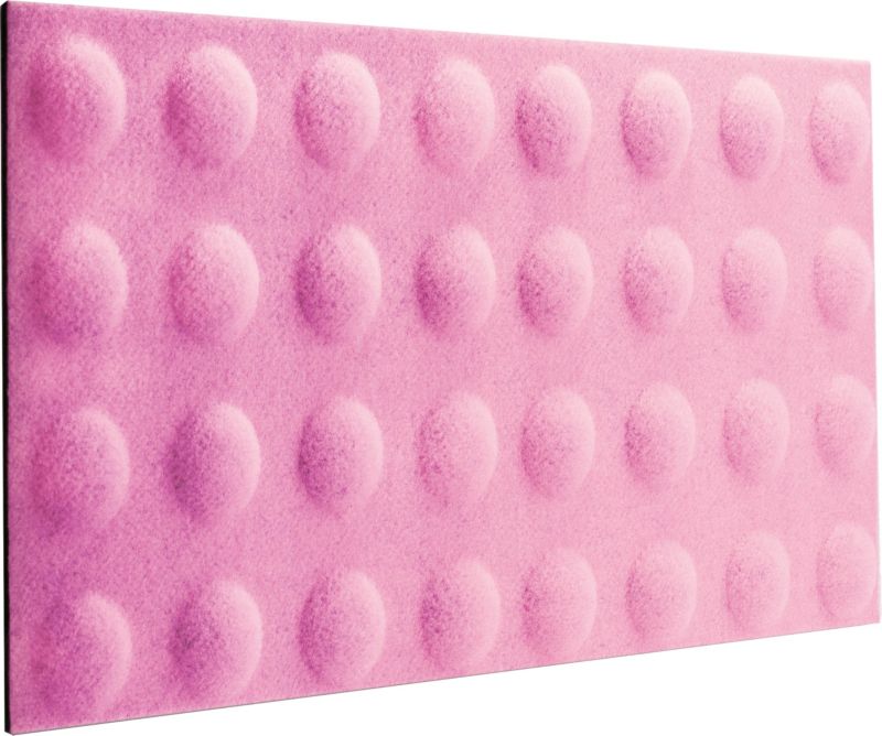 Panel dekoracyjny Decosa 60 x 30 cm filcowy kulki róż pastelowy