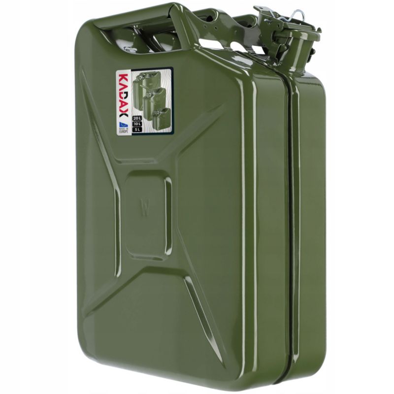 Kanister KADAX metalowy Zbiornik Na Paliwo Olej 20L 1szt.