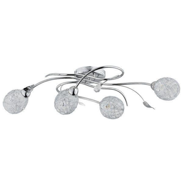Lampa sufitowa wisząca Alfa Orlean 3846 chromowana z kryształkami 4xE14 x 10W 1 szt.