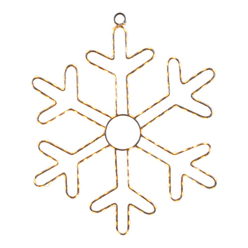 Ozdoba led śnieżynka ciepły/zimny biały