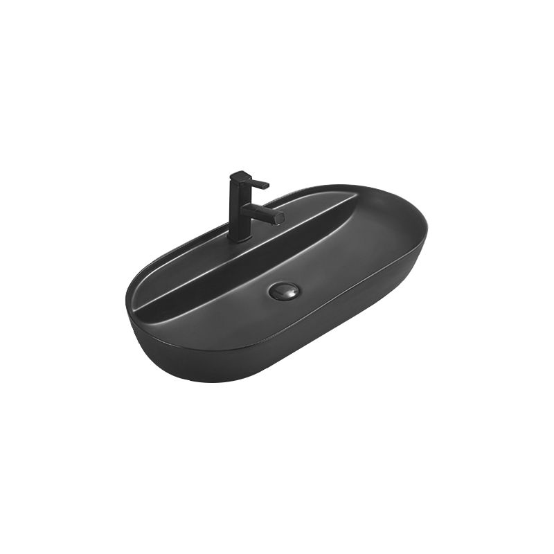 Umywalka nablatowa Mexen Adel czarna 80x40 cm 1 szt.