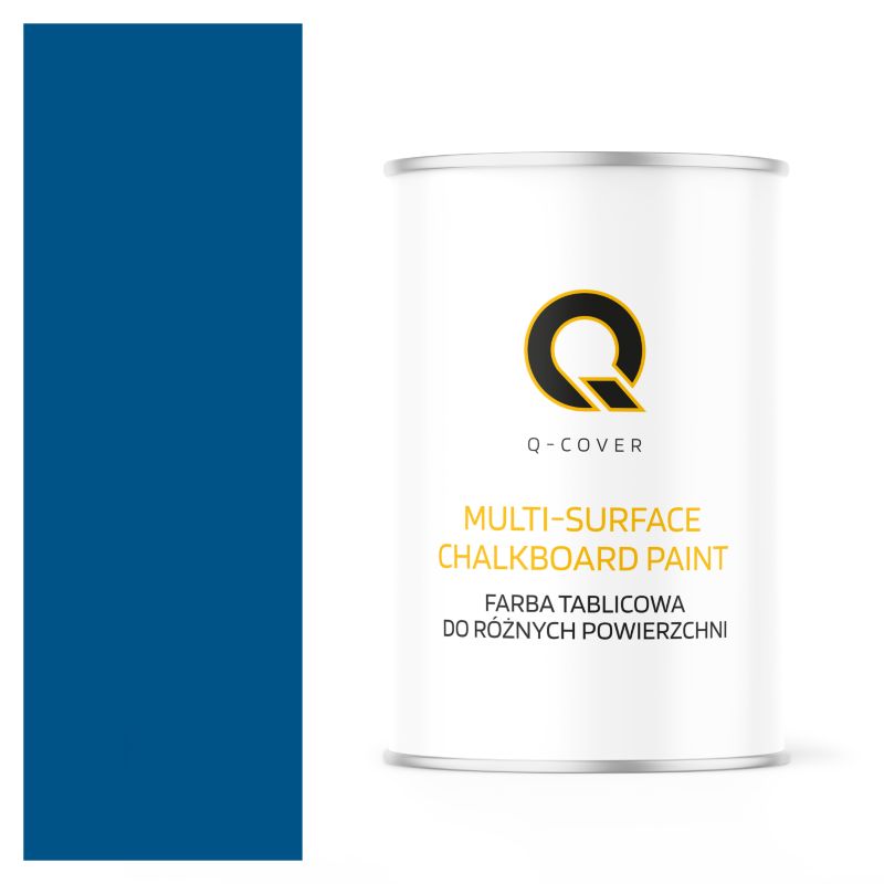 Farba Tablicowa Do Ścian Pisania Kredą Q-Cover Kolor Niebieski RAL5005 Mat 1L