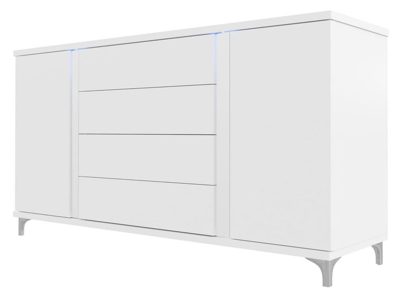 Komoda MIRJAN 24 Marco 180 biały + biały połysk 1 szt.