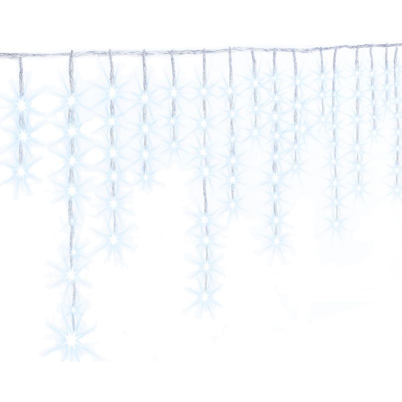 Kurtyna Świetlna Śnieg Feeric Zimna Biel PVC 240 LED 4 m 1 szt.
