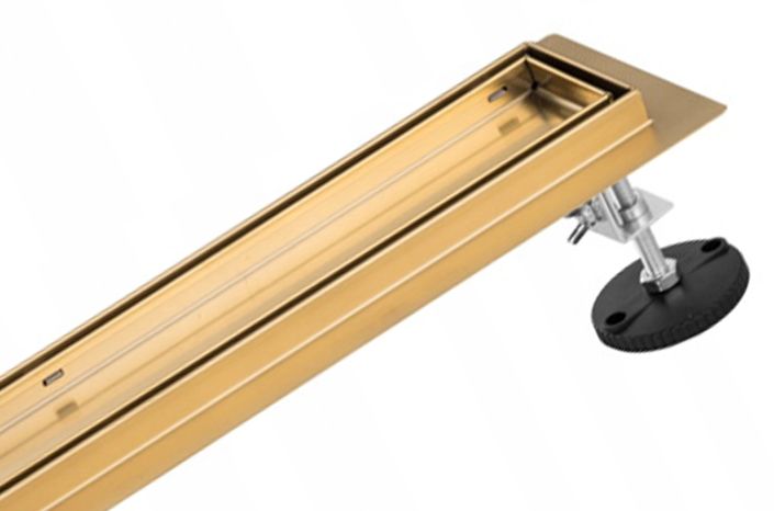 Odpływ Liniowy 100 cm Obrotowy Syfon 360 Złoty 1 szt.