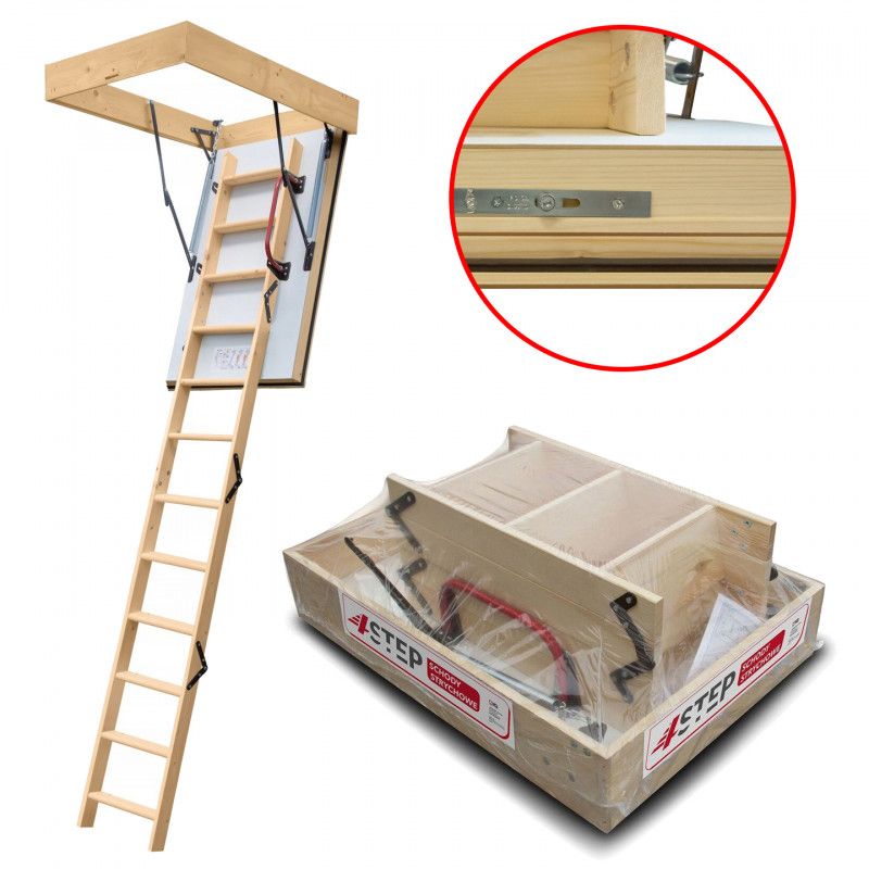 Schody strychowe 4STEP Extreme 90x70 0,55 W/m2K 1szt.