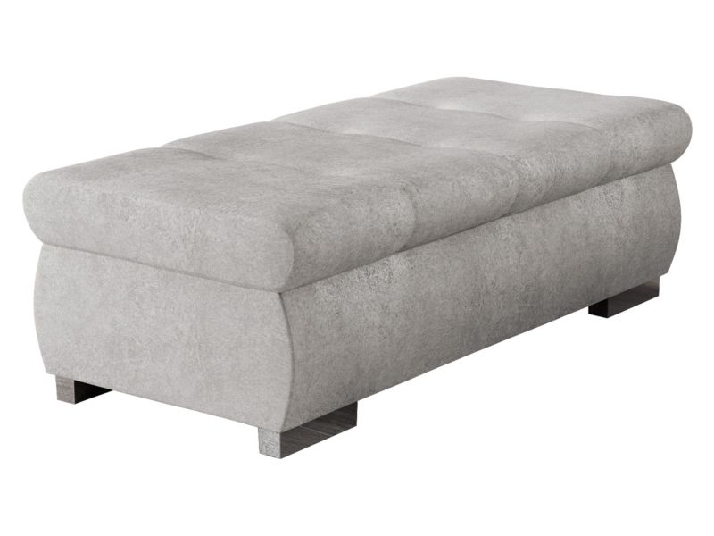 Pufa MIRJAN 24 Orkan Duża szara kość słoniowa 1 szt.