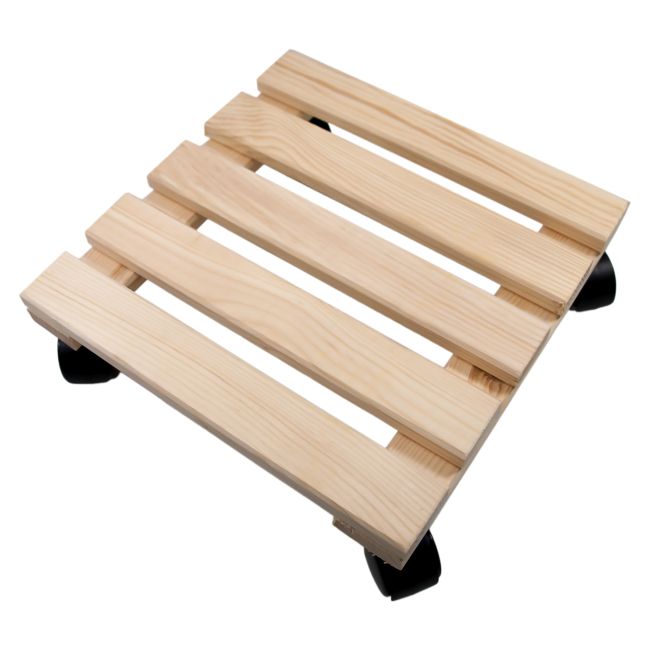 Podstawka Natur Garden drewniana kwadratowa mała