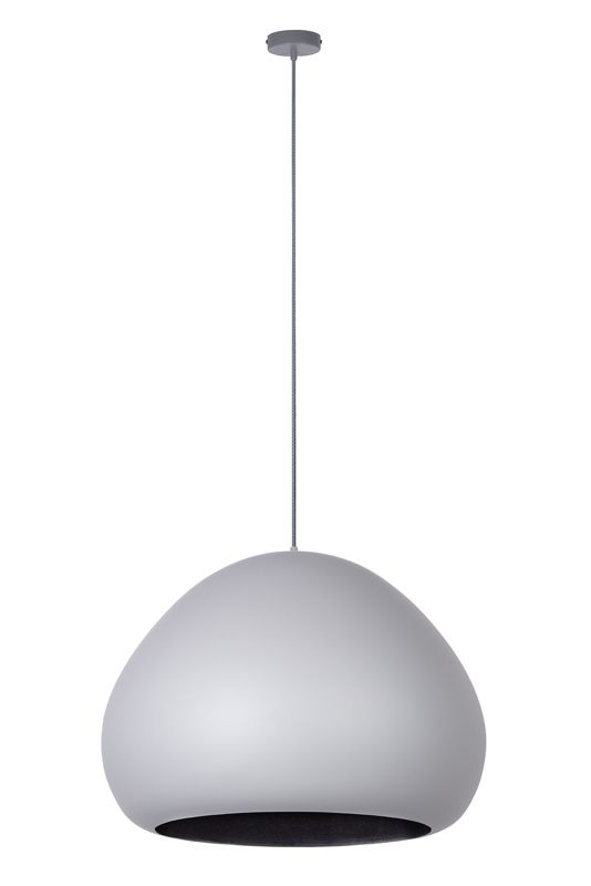 Lampa wisząca Sigma Lighting Lava 9570 szaro-czarna nowoczesna 1xE27 x 1 szt.