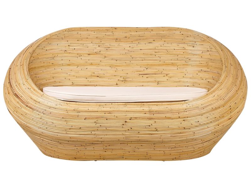 Sofa dwuosobowa 2-osobowa Rattan Naturalny Maiori 1 szt.