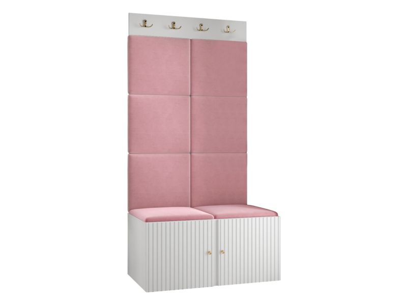 Zestaw MIRJAN 24 Orion Ryfel Slim IV biały + różowy 1 kpl.