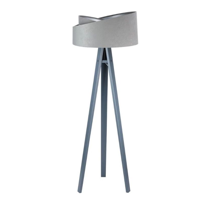 Lampa Bps Koncept stojąca GEMSTONE szara/srebrna 1 szt