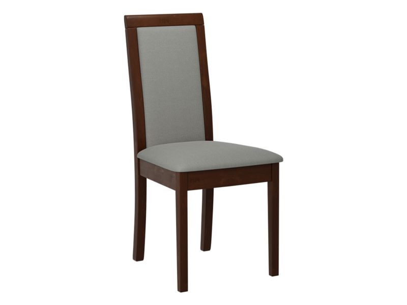 Krzesło MIRJAN 24 tapicerowane Roma IV orzech/szara plecionka 1 szt.