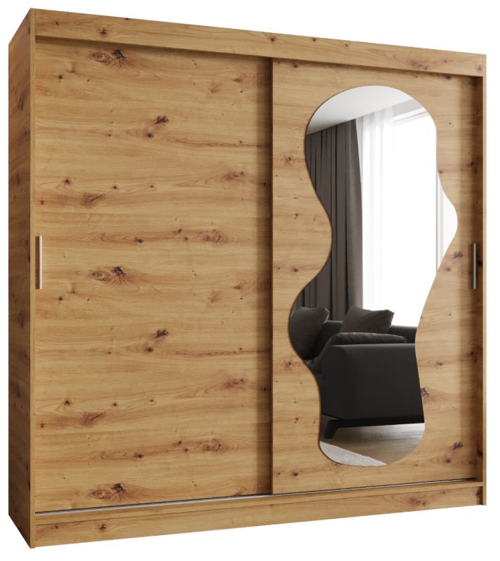 Szafa przesuwna Garderoba Abiks ULTRA 200 dąb artisan 1szt.