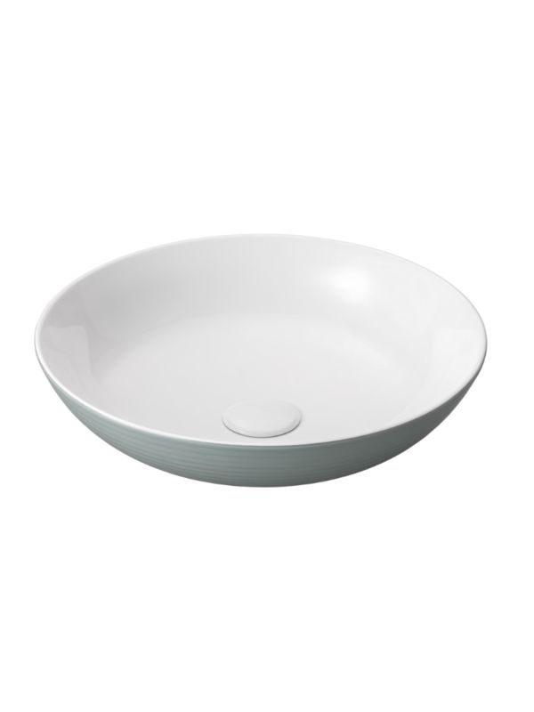 Umywalka nablatowa Uptrend MENSA antracyt-biały połysk, z ozdobną fakturą strukturalną 1 szt.