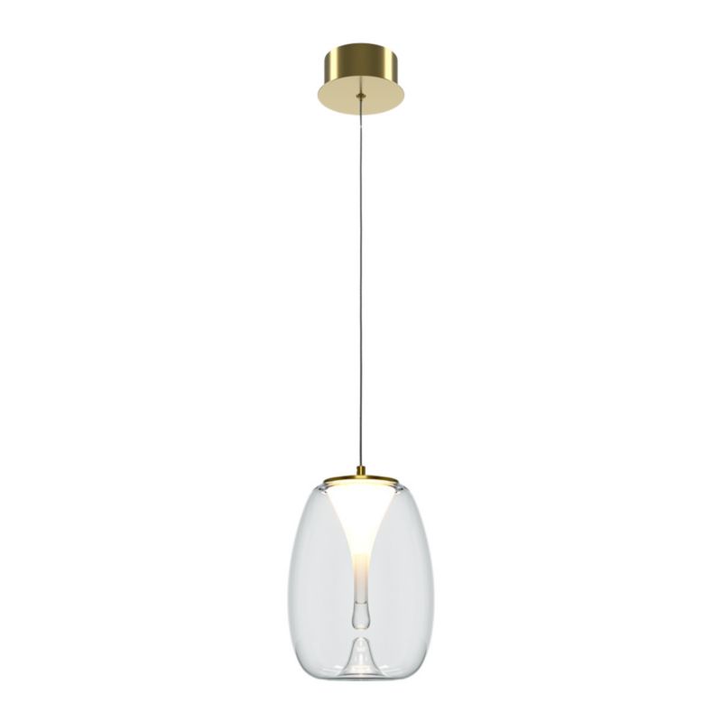 Lampa wisząca Maytoni Splash 1425 złoto-przezroczysty dekoracyjna wbudowany LED 7W 1 szt.