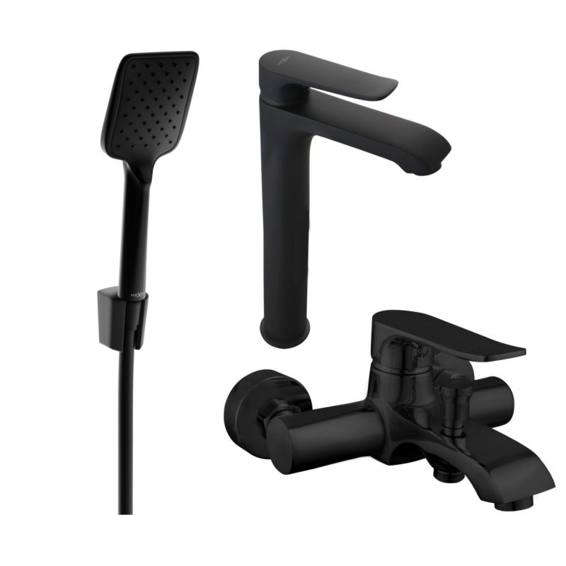 Zestaw wannowy Mexen Pecos czarny 72713R62-70 1 szt.