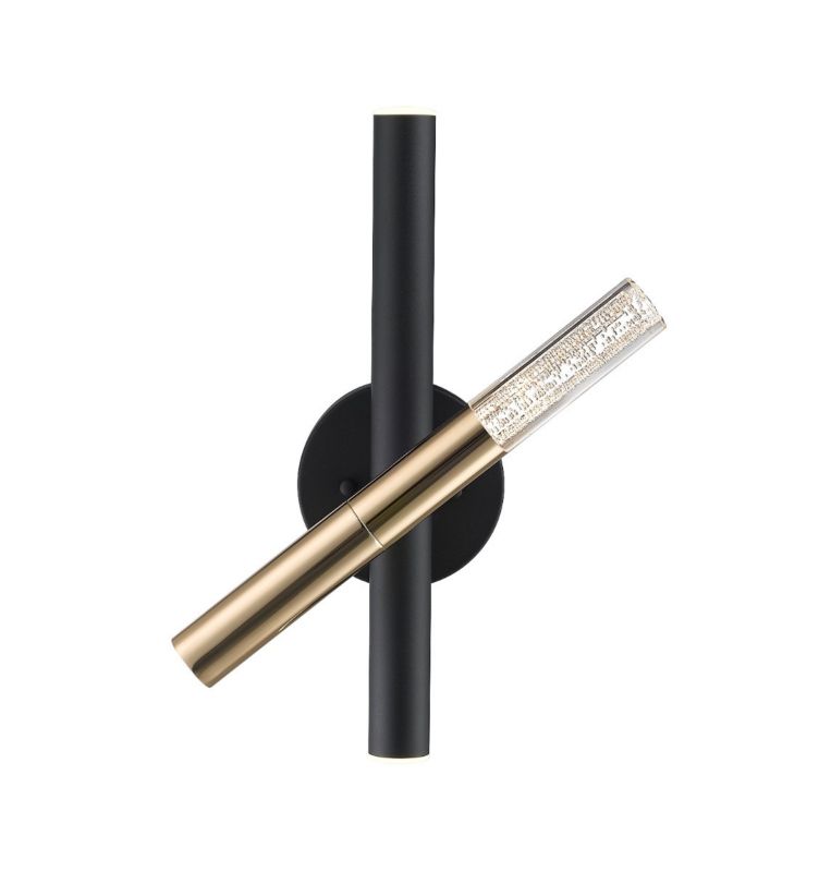 Kinkiet ścienny Zuma Line One francuskie złoto-przezroczysty styl nowoczesny LED 5W 3000K 1350lm IP20 wym: 34 x 12 cm - 1 szt.