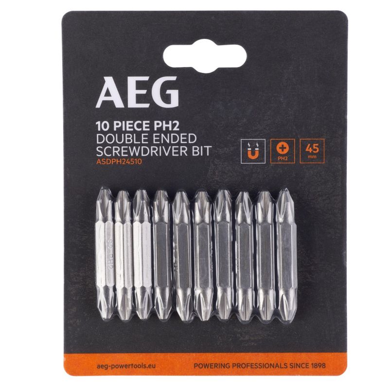 Zestaw Bitów AEG PH2 Double End 45mm Ballistic Seris 10 elementów 1 szt.