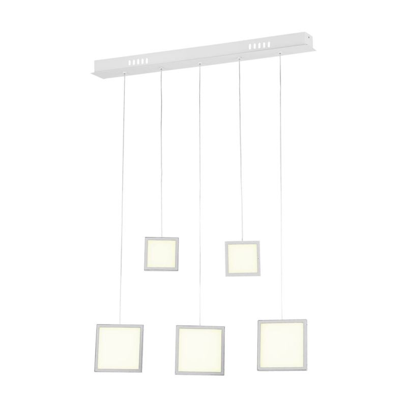 Lampa wisząca Milagro Dixon 2693 biała szerokość 72 cm wbudowany LED 33W 1 szt.