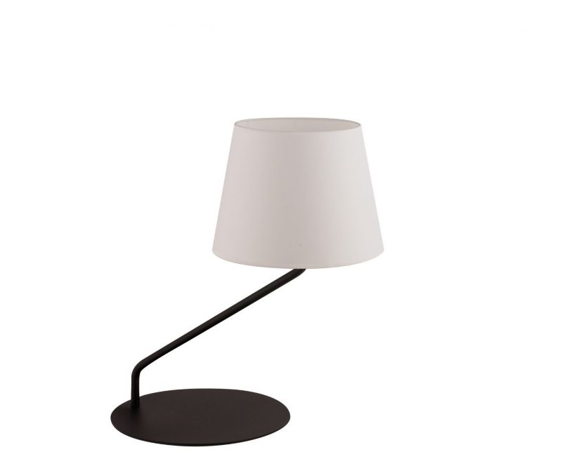 Lampa stołowa Sigma Lighting Lizbona czarno-biała 1 x E27 x 15W IP20 wym: 43 x 41 x 25 cm metal - 1 szt.
