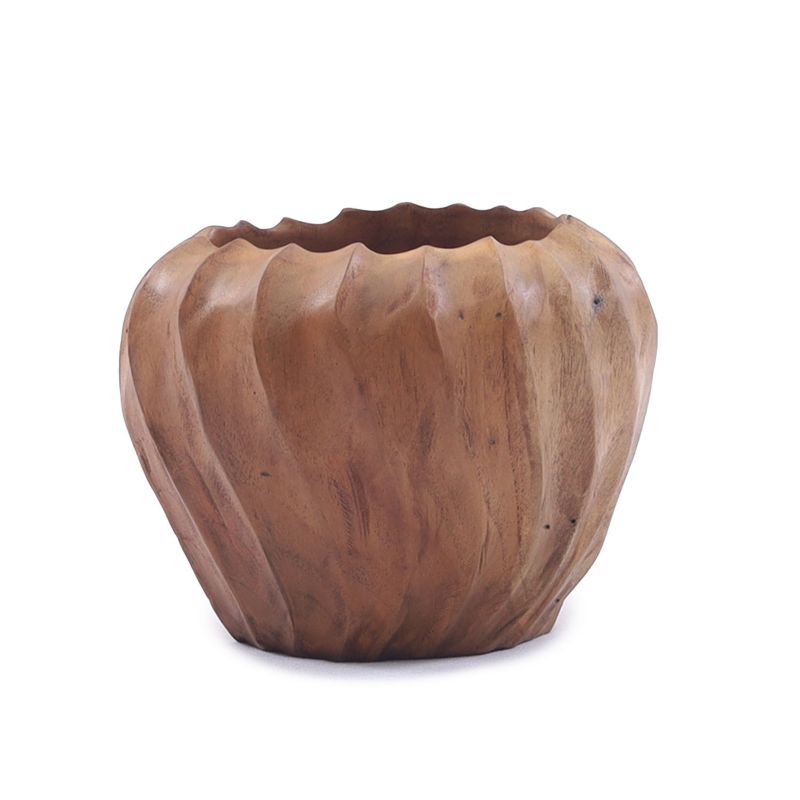 Donica, Solis Decor by Aleksandra Sobota, drewno tekowe 12 cm, 1 szt.