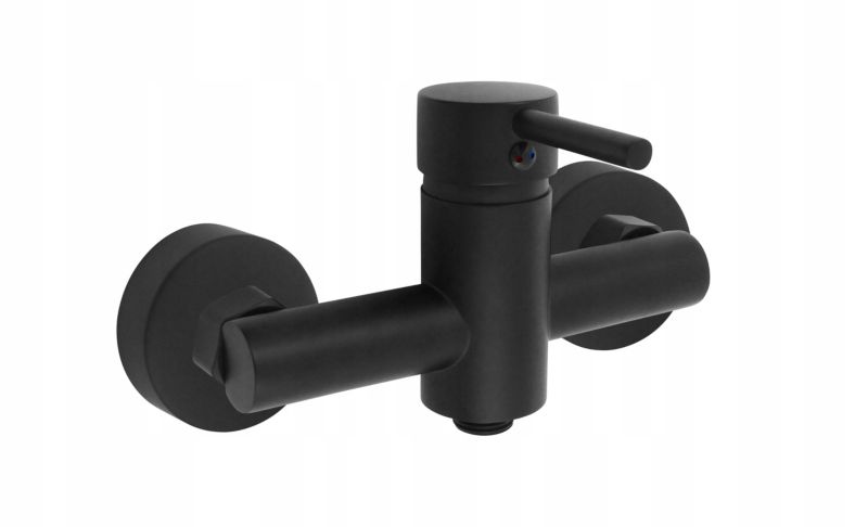 Bateria prysznicowa ścienna Estiva LENTINA Black czarna 1 szt.