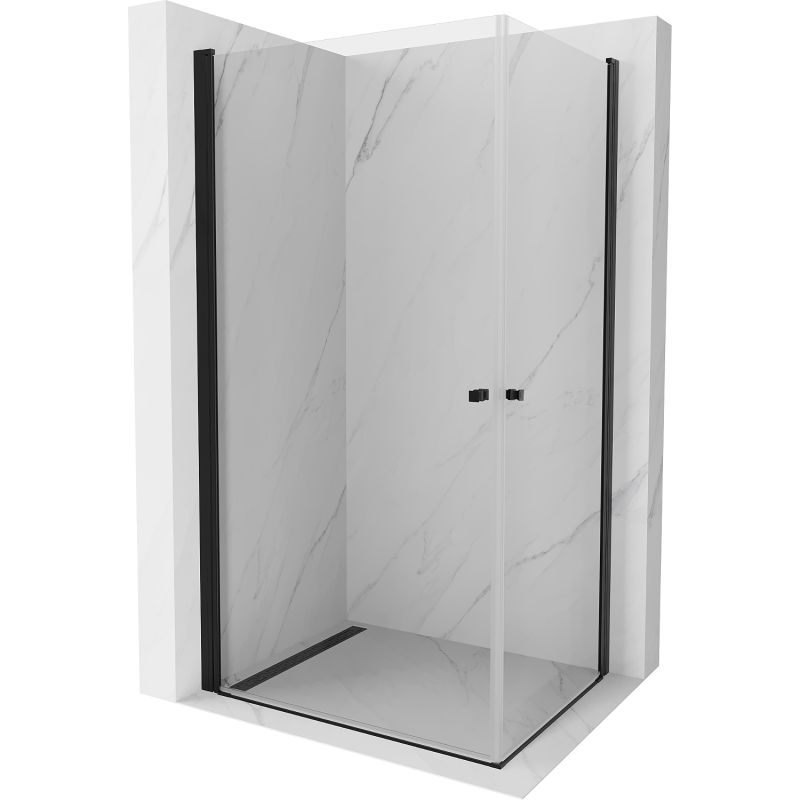 Kabina prysznicowa uchylna Mexen Pretoria czarna 852-090-080-70-00-02 1 szt.