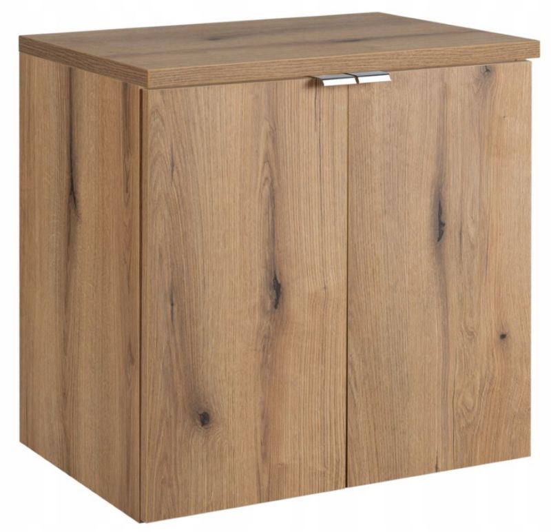Szafka łazienkowa Furnidea 60 cm Wisząca z Blatem Dąb Nova Oak 2 Drzwi 1 szt.