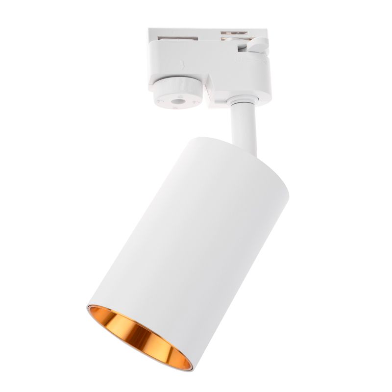 Reflektor Szynowy Lumiled GU10 Biało - Złoty Lampa do Szynoprzewodów Jednofazowych 1 szt.