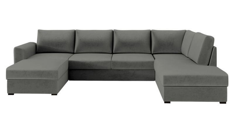 Narożnik z funkcją spania MIRJAN 24 Wilma prawy platynowy szary 1 szt.