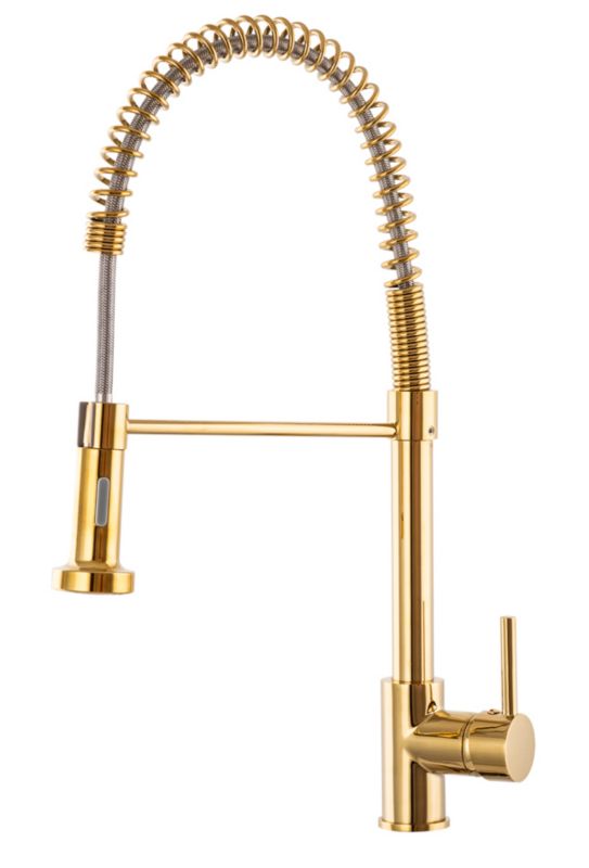 Bateria Kuchenna Do Zlewozmywaka Granitan Spiral Złota 1 szt.