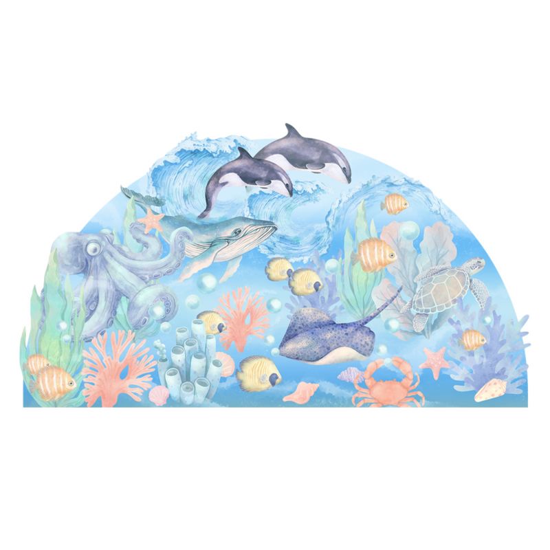 Naklejka na ścianę Pastelowe Love Podwodny świat XL 1 szt