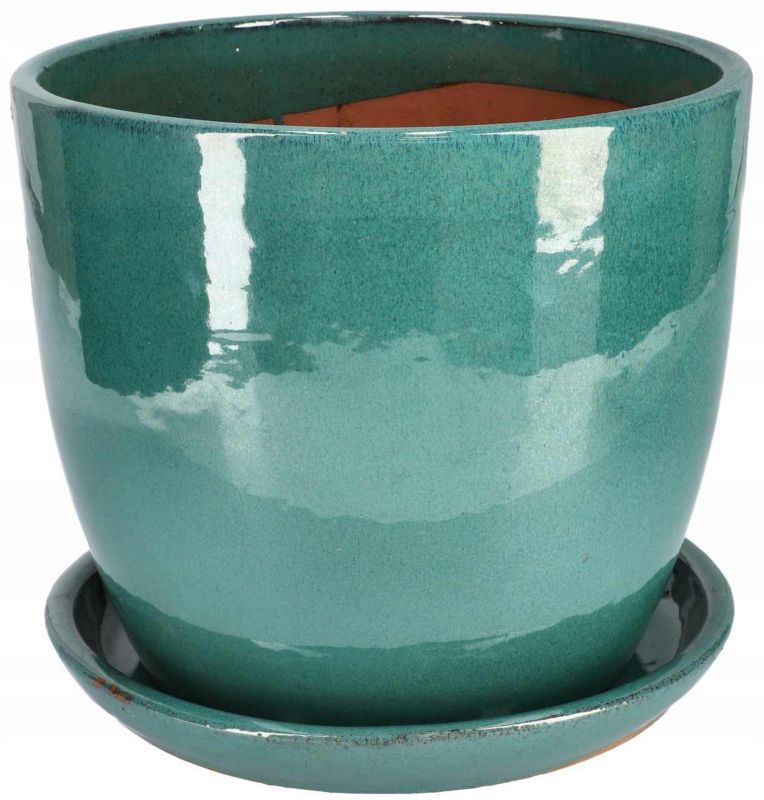 Donica ogrodowa KOTARBAU ceramiczna turkus 31 cm 1 szt.
