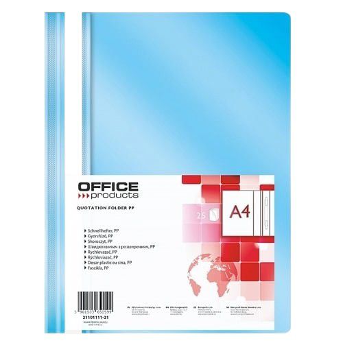 Skoroszyt A4 Office Products Skoroszyt A4 Jasny Niebieski 25 szt.