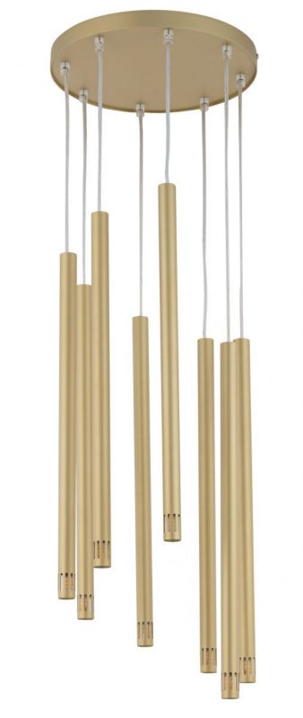 Lampa wisząca Sigma Lighting Sopel Laser 3728 złota nowoczesna 8xG9 x 1 szt.