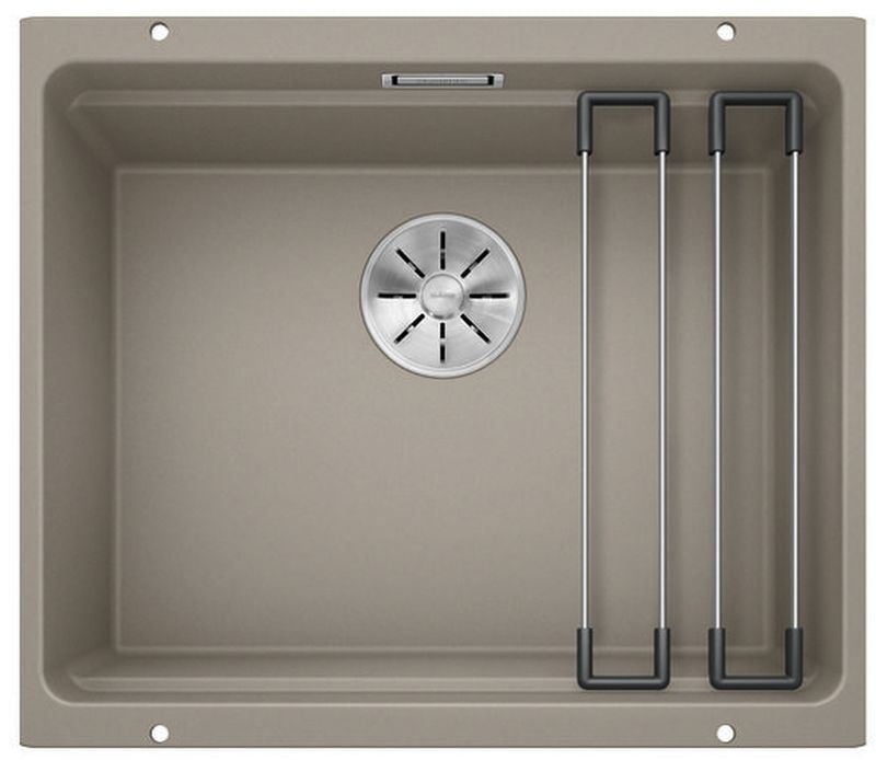 Zlewozmywak granitowy Blanco Etagon 500-U, 53x46 cm, brązowy, Silgranit, 1 szt.