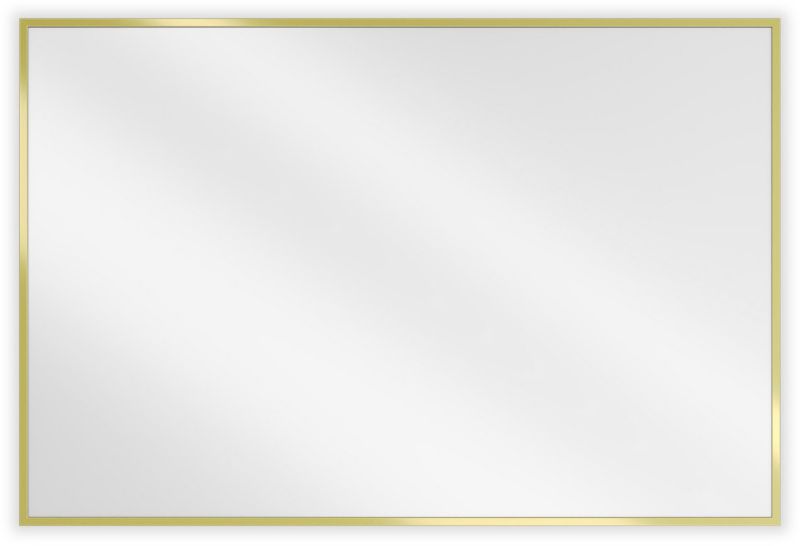 Lustro łazienkowe prostokątne Mexen Loft złote 90x60 cm 1 szt.