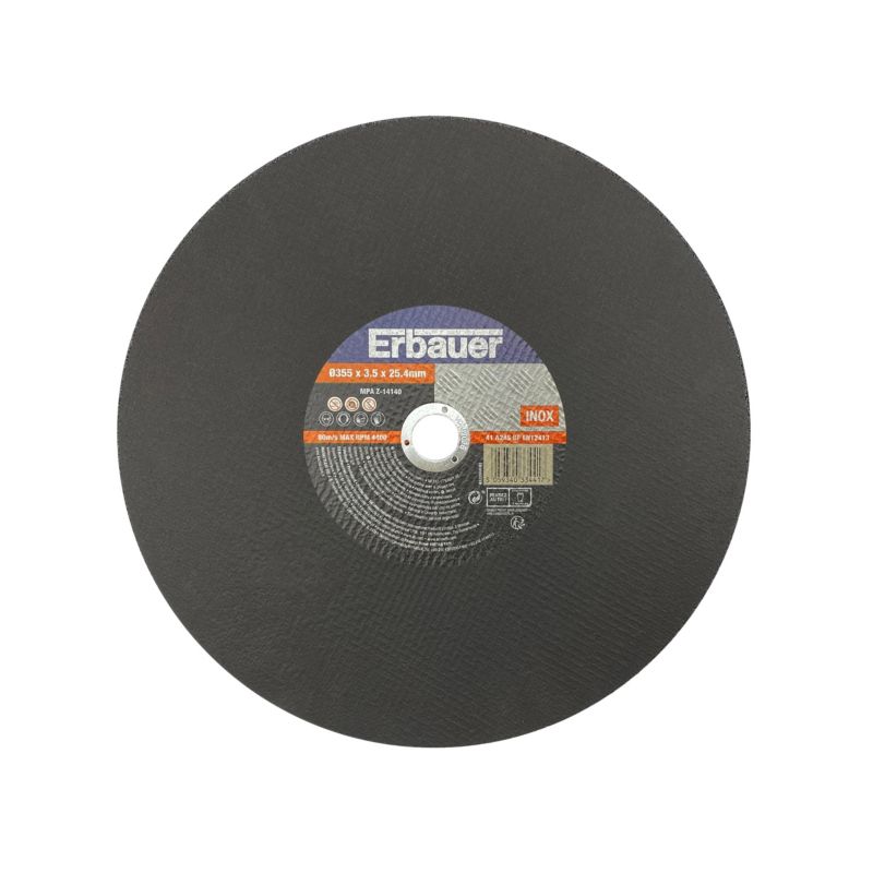 Tarcza do cięcia metalu inox Erbauer 355 x 3,5 x 25,4 mm metalowa