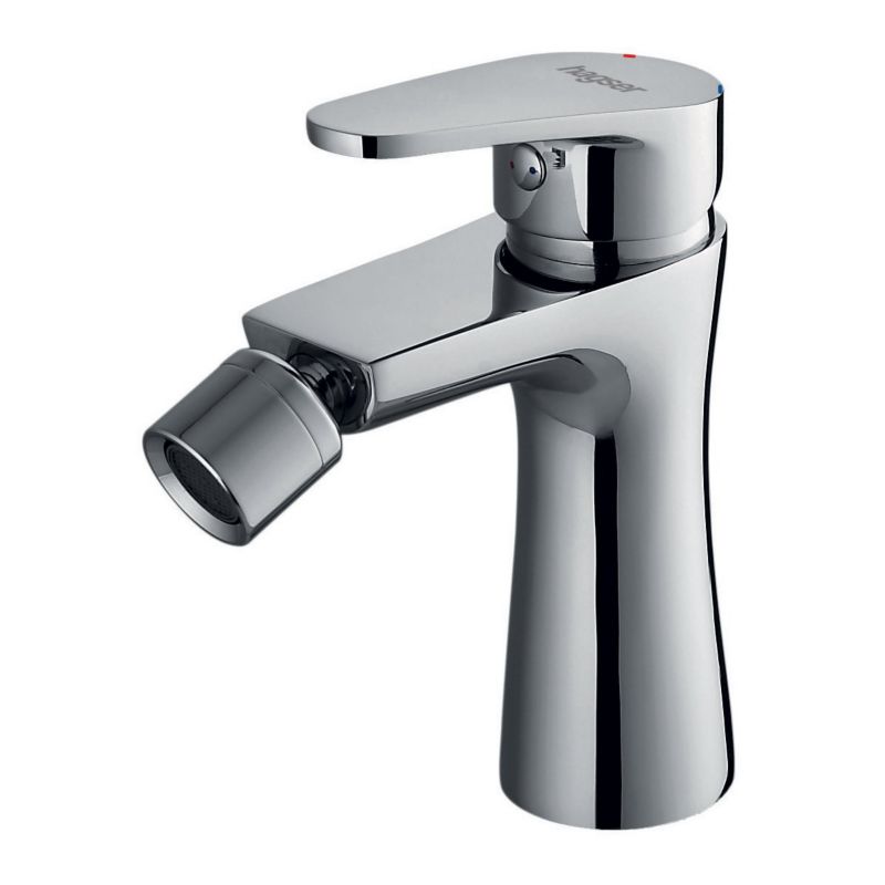 Bateria bidetowa Hagser Della jednouchwytowa stojąca chrom bez korka 1 szt.