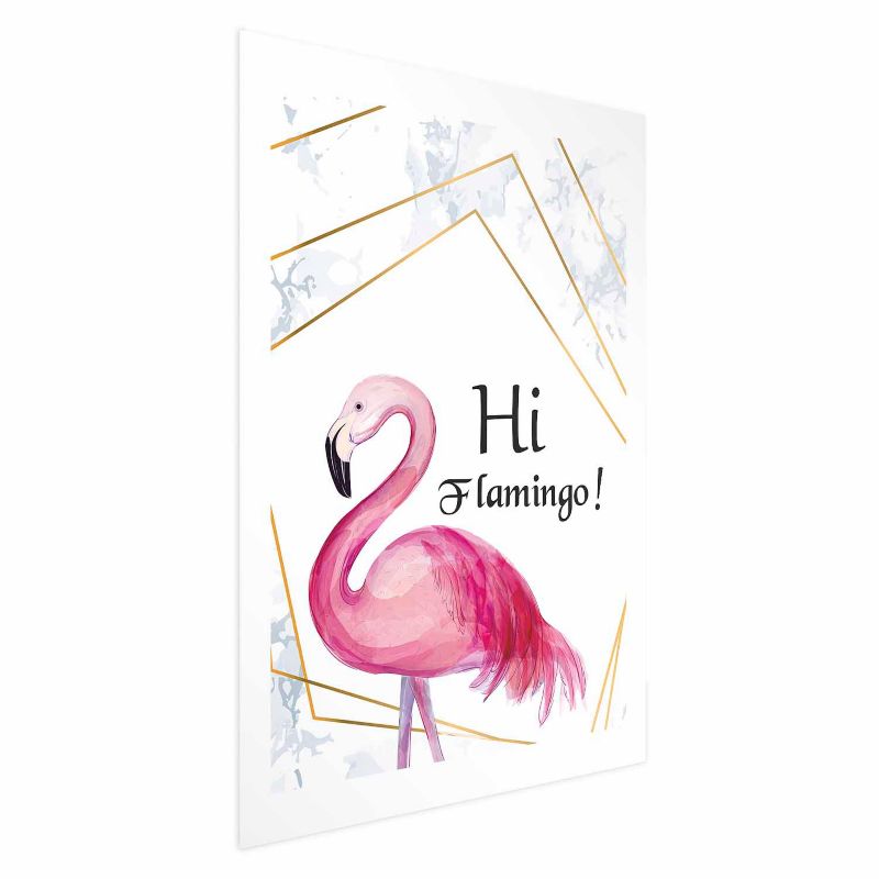 Plakat Artgeist Hi flamingo 21x30 cm bez ramy 1 szt