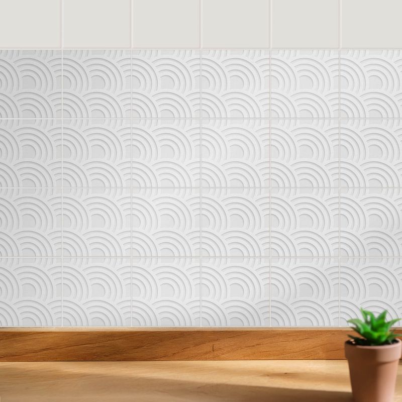 Naklejki na płytki Wallfluent 10x10 cm Modne łuki 3D szybka renowacja 24 szt.