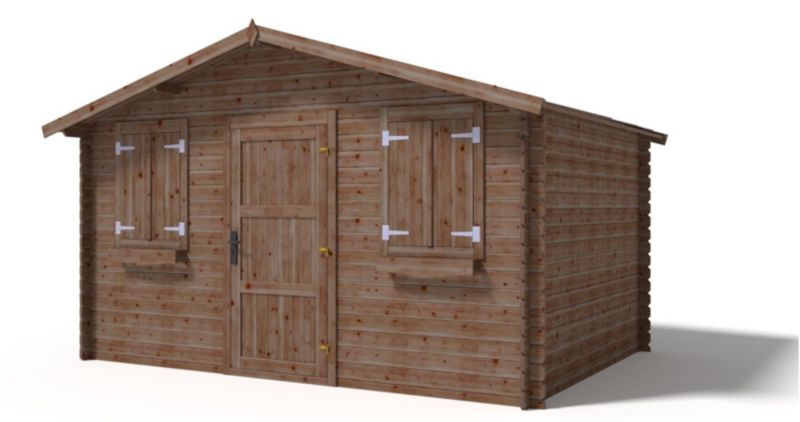 Domek ogrodowy ALTANKA 12 m2 - 4x3 m - 28 mm, drewniany, impregnowany, 1szt.