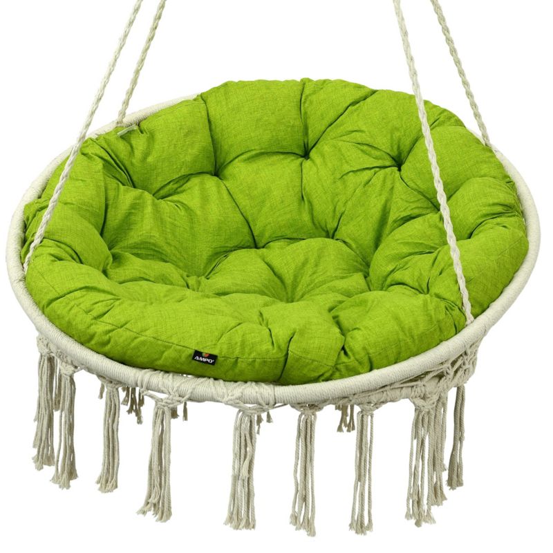Poduszka na huśtawkę bocianie gniazdo AMPO jasny zielony 110 cm 1 szt.