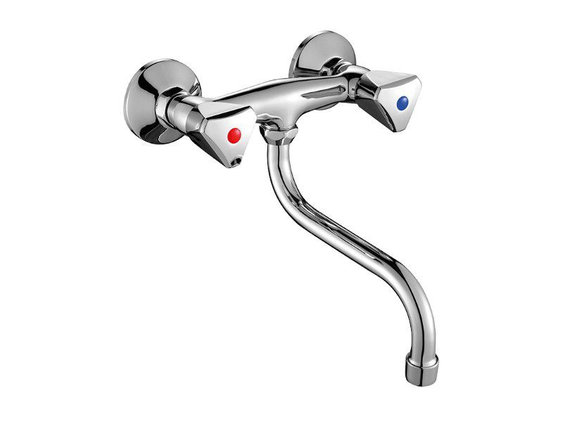 Bateria zlewozmywakowa Kuchinox ścienna Norm Ruchoma wylewka chrom 1 szt.