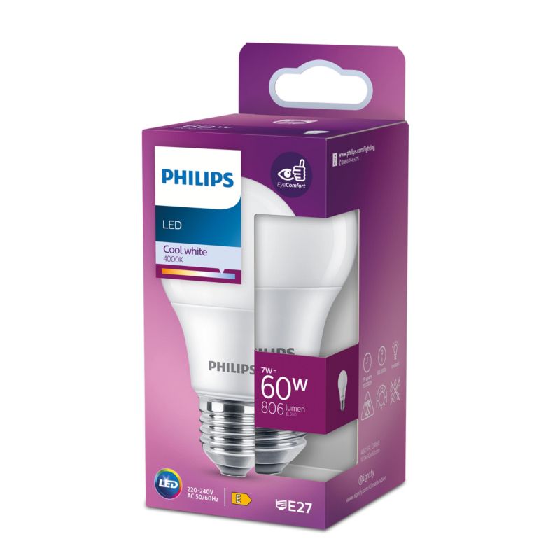 Żarówka LED Philips A60 E27 806 lm 4000 K