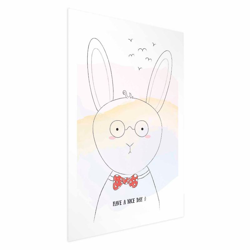 Plakat Artgeist Pozdrowienia od królika 29,7x42 cm bez ramy 1 szt