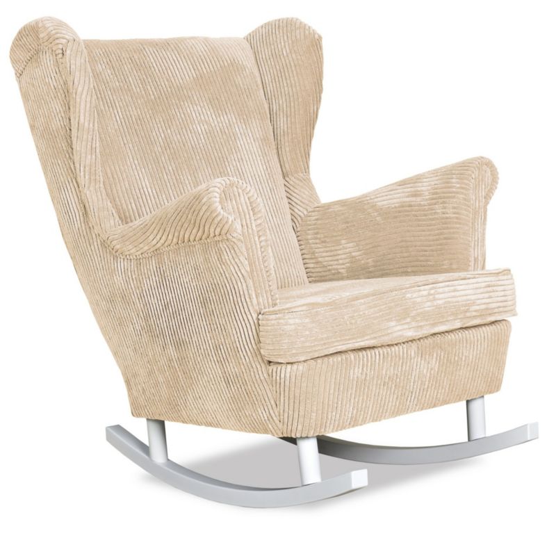 Fotel uszak do salonu z podnóżkiem Family Meble Bonito beżowy 1szt