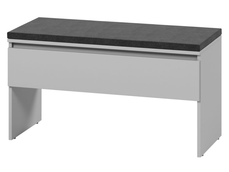 Szafka na buty MIRJAN 24 z siedziskiem 1K Simply SM-03 szary/czarny 1 szt.